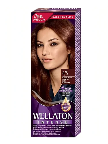 Стойкая крем-краска для волос темный махагон - Wella Professionals Wellaton 4/5